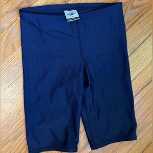 Navy Blue Swim Jammers Speedo Powerflex Eco Racing Swimsuit Boys Size 28